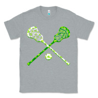 Heather Grey funny lacrosse st patricks day boys men shamrock ball t shirt Classic Tee - linhVisuals