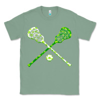Sage funny lacrosse st patricks day boys men shamrock ball t shirt Classic Tee - linhVisuals
