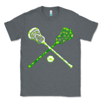 Charcoal Heather funny lacrosse st patricks day boys men shamrock ball t shirt Classic Tee - linhVisuals