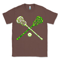Chestnut funny lacrosse st patricks day boys men shamrock ball t shirt Classic Tee - linhVisuals