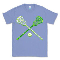 Colony Blue funny lacrosse st patricks day boys men shamrock ball t shirt Classic Tee - linhVisuals
