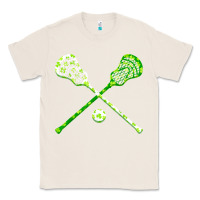 Natural funny lacrosse st patricks day boys men shamrock ball t shirt Classic Tee - linhVisuals