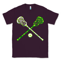 Plum funny lacrosse st patricks day boys men shamrock ball t shirt Classic Tee - linhVisuals