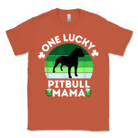 Copper funny st patrick's day one lucky pitbull mama pitbulldog t shirt Classic Tee - linhVisuals