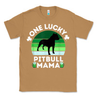 Toasted Coconut funny st patrick's day one lucky pitbull mama pitbulldog t shirt Classic Tee - linhVisuals
