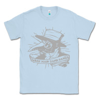Dusty Blue wash your damn hands Classic Tee - linhVisuals