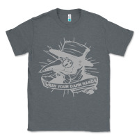 Charcoal Heather wash your damn hands Classic Tee - linhVisuals