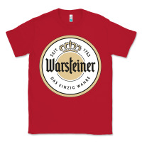 Red warsteiner Classic Tee - linhVisuals