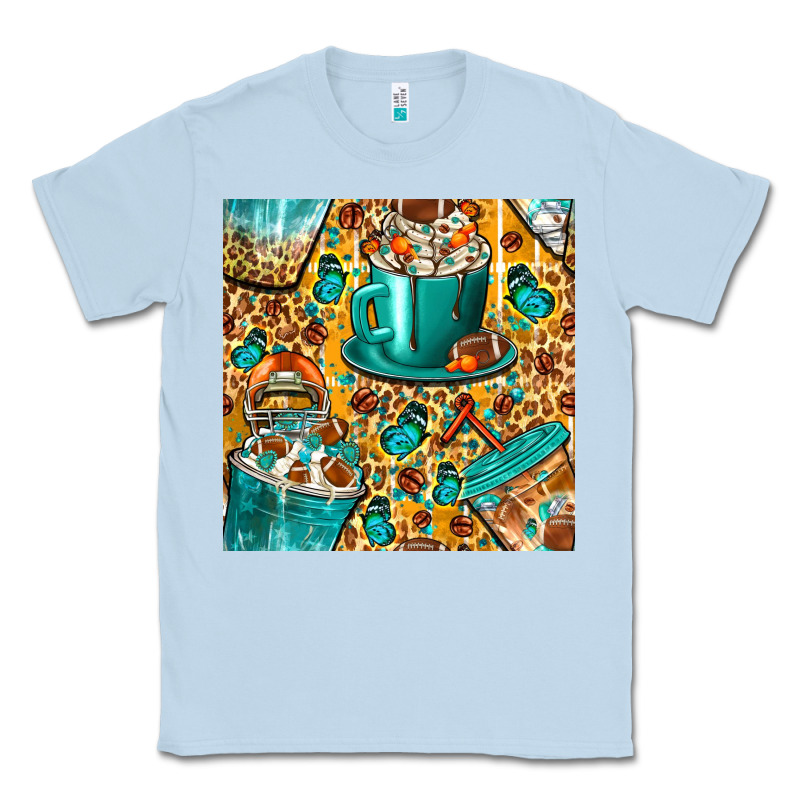 American Football Coffee Cups With Butterfly And Leopard Seamless Patt Classic Tee by BundleAndBundleShop | Teevron