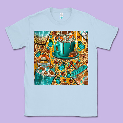 American Football Coffee Cups With Butterfly And Leopard Seamless Patt Classic Tee Designed By Bundleandbundleshop