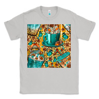 Moon Dust american football coffee cups with butterfly and leopard seamless patt Classic Tee - BundleAndBundleShop