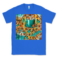 True Royal american football coffee cups with butterfly and leopard seamless patt Classic Tee - BundleAndBundleShop