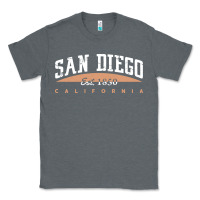 Charcoal Heather san diego california Classic Tee - linhVisuals