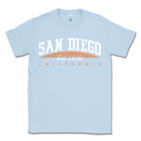 Dusty Blue san diego california Classic Tee - linhVisuals