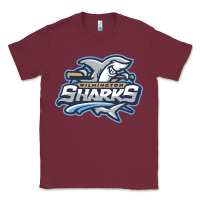 Burgundy wilmington sharks Classic Tee - linhVisuals