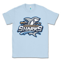 Dusty Blue wilmington sharks Classic Tee - linhVisuals