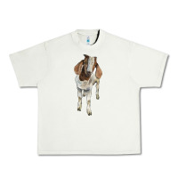 Pistachio boer goat Urban Heavy Tee - LillyAllenDesigns