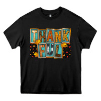 Black thankful Heavy Core Tee - FaDigitalArtStudio