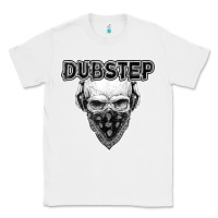White dubstep shirt   electronic music lover gift for men  women Classic Tee - linhVisuals