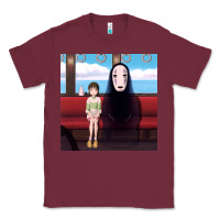 Burgundy spirited away (3) Classic Tee - linhVisuals