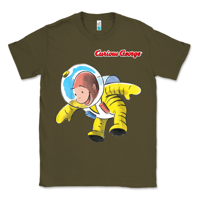 Curious George Happy Astronaut Portrait T Shirt Classic Tee by linhVisuals | Teevron