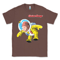 Chestnut curious george happy astronaut portrait t shirt Classic Tee - linhVisuals
