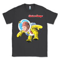 Smoke curious george happy astronaut portrait t shirt Classic Tee - linhVisuals