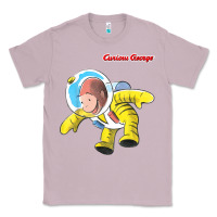 Lilac curious george happy astronaut portrait t shirt Classic Tee - linhVisuals
