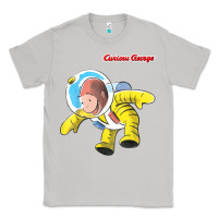 Moon Dust curious george happy astronaut portrait t shirt Classic Tee - linhVisuals