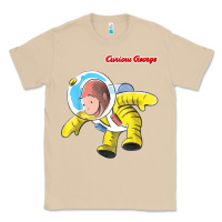 Mushroom curious george happy astronaut portrait t shirt Classic Tee - linhVisuals