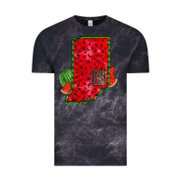 Cloud Black indiana watermelon Vintage Tee - RacoonDesign