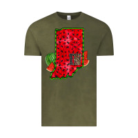 Vintage Olive indiana watermelon Vintage Tee - RacoonDesign