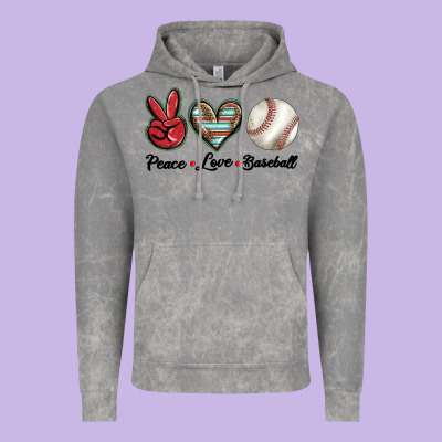 Peace Love West Vintage Hoodie Designed By Barkaloodesign