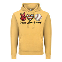 Vintage Mustard peace love west Vintage Hoodie - BarkalooDesign