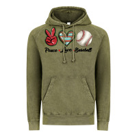 Vintage Olive peace love west Vintage Hoodie - BarkalooDesign
