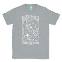 Heather Grey edgar allen poe the raven nevermore t shirt Classic Tee - linhVisuals