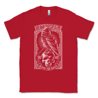 Red edgar allen poe the raven nevermore t shirt Classic Tee - linhVisuals