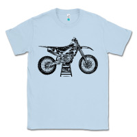 Dusty Blue YZ450F Eli Tomac Motorcycles Classic Tee - linhVisuals