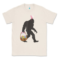 Natural funny bigfoot easter design with easter basket and bigfoot t shirt Classic Tee - linhVisuals