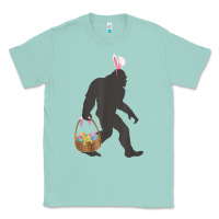 Seafoam funny bigfoot easter design with easter basket and bigfoot t shirt Classic Tee - linhVisuals