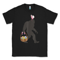 Black funny bigfoot easter design with easter basket and bigfoot t shirt Classic Tee - linhVisuals