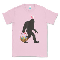 Bubblegum Pink funny bigfoot easter design with easter basket and bigfoot t shirt Classic Tee - linhVisuals