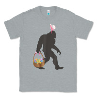Heather Grey funny bigfoot easter design with easter basket and bigfoot t shirt Classic Tee - linhVisuals