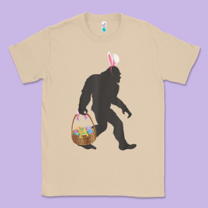 Funny Bigfoot Easter Design With Easter Basket And Bigfoot T Shirt Classic Tee Designed By Linhvisuals