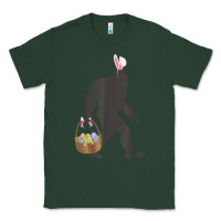 Sports Green funny bigfoot easter design with easter basket and bigfoot t shirt Classic Tee - linhVisuals