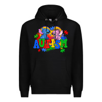 Black autism stitch with lilo Premium Hoodie - AdoDesignShop