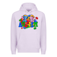 Lilac autism stitch with lilo Premium Hoodie - AdoDesignShop