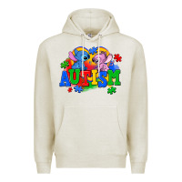 Oatmeal Heather autism stitch with lilo Premium Hoodie - AdoDesignShop
