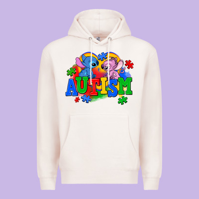 Autism Stitch With Lilo Premium Hoodie Designed By Adodesignshop