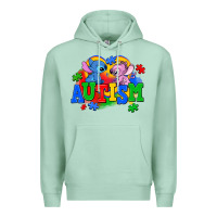 Seafoam autism stitch with lilo Premium Hoodie - AdoDesignShop